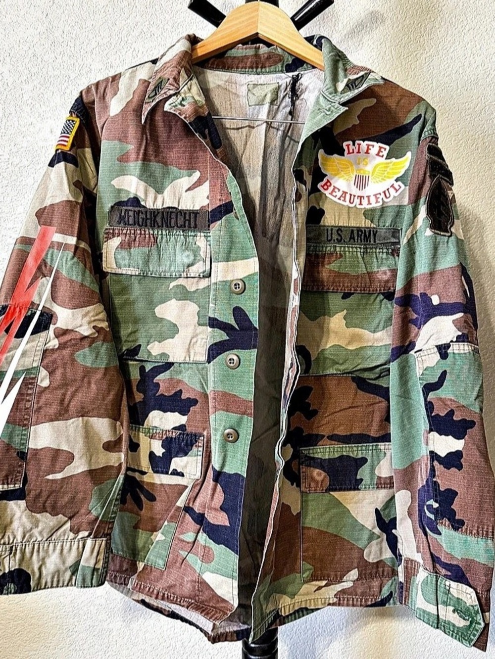 Life is Beautiful Camo Military Field Jacket